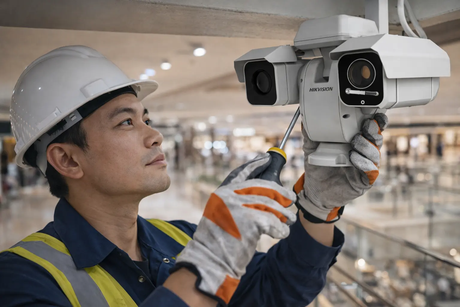 Câmera de segurança termográfica Hikvision