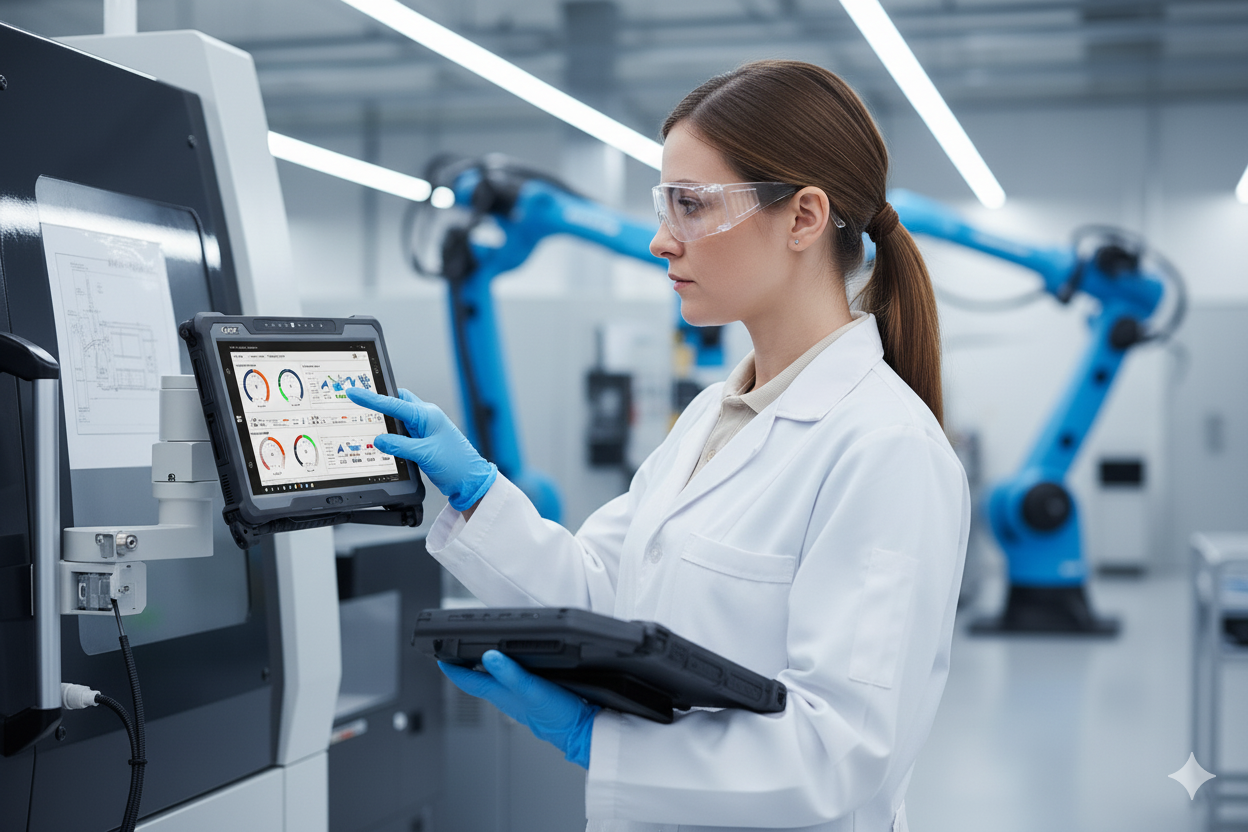 Tablet industrial Getac A140 para o setor produtivo