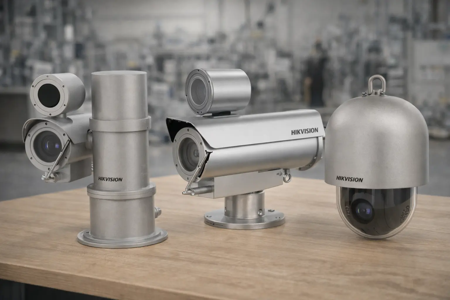 Quais são os tipos de câmeras à prova de explosão?