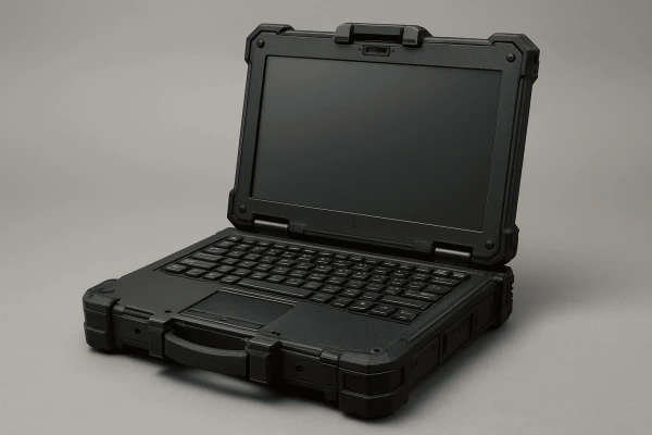 Notebook robusto com impressora A4 que transforma operações