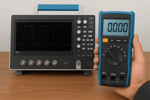 Multímetro digital ou osciloscópio? Diferenças práticas