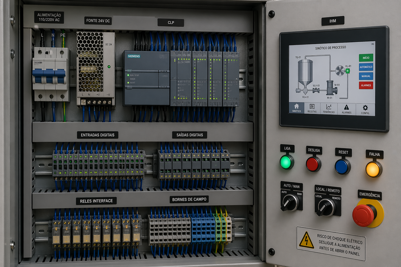 Qual a diferença entre CLP e microcontrolador?