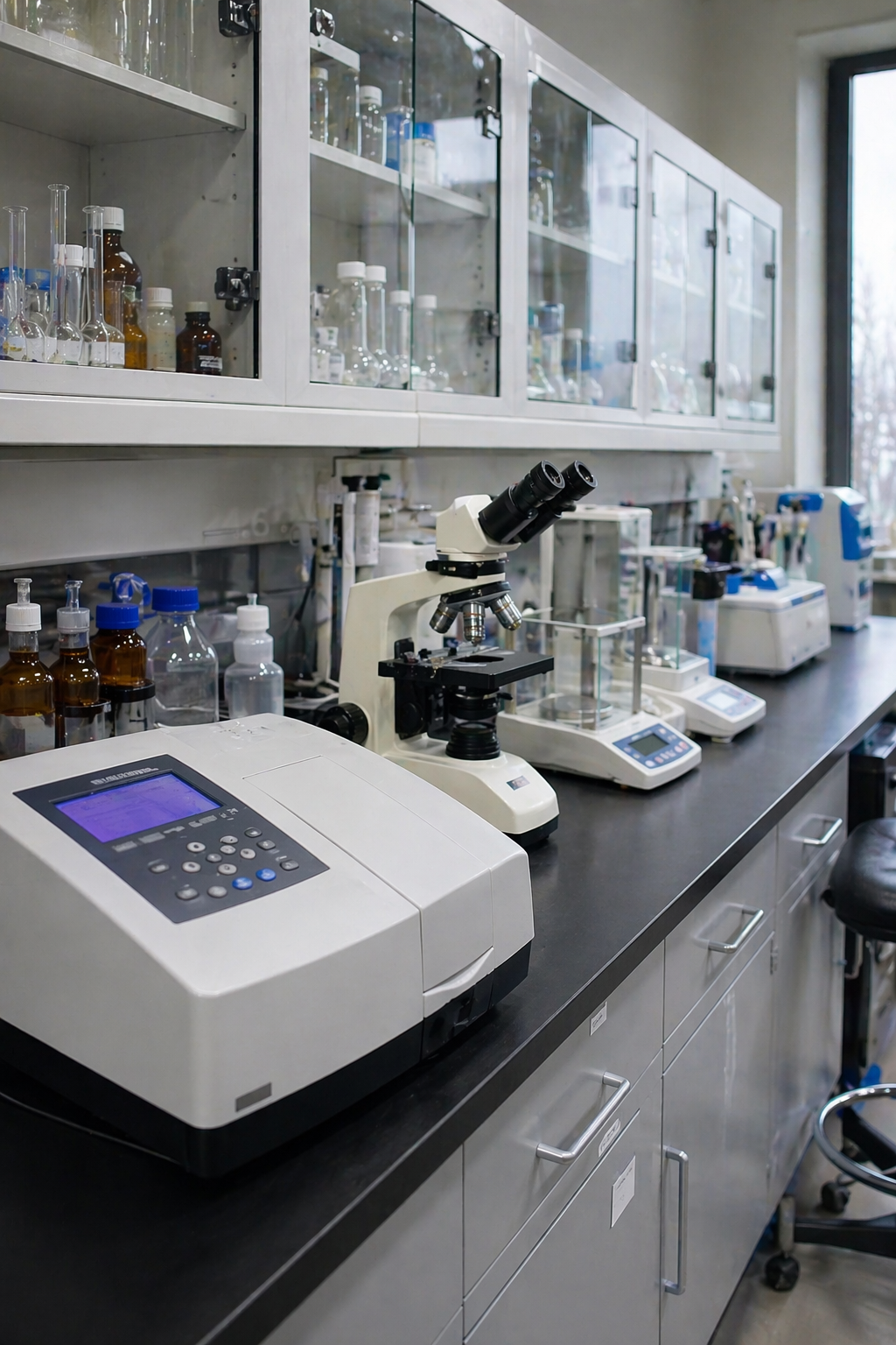 Quais equipamentos são essenciais para um laboratório industrial?