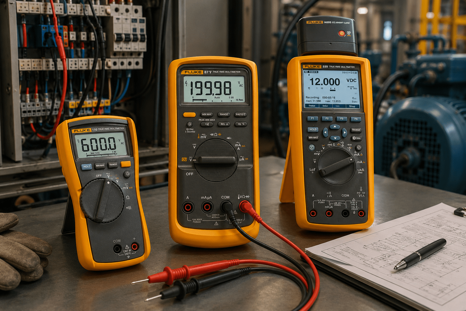 Multímetros profissionais: Fluke 87V, Fluke 110 e Fluke 289